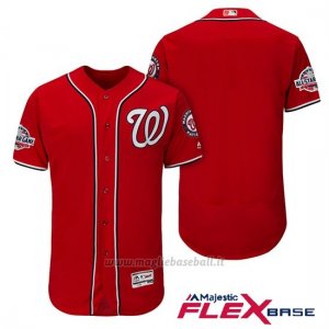Maglia Baseball Uomo Washington Nationals Scarlet 2018 All Star Alterner Flex Base