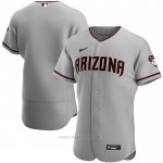 Maglia Baseball Uomo Arizona Diamondbacks Road Autentico Grigio