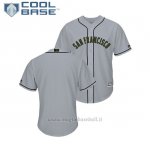 Maglia Baseball Uomo San Francisco Giants 2018 Dia de los Caidos Cool Base Grigio
