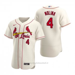 Maglia Baseball Uomo St. Louis Cardinals Yadier Molina Autentico 2020 Alternato Crema