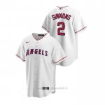 Maglia Baseball Uomo Los Angeles Angels Andrelton Simmons Replica Primera Bianco