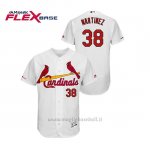 Maglia Baseball Uomo St. Louis Cardinals Jose Martinez 150th Aniversario Patch Flex Base Bianco