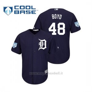 Maglia Baseball Uomo Detroit Tigers Matthew Boyd Cool Base Entrenamiento De Primavera 2019 Blu