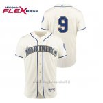 Maglia Baseball Uomo Seattle Mariners 9 Dee G Ordon Hispanic Heritage Flex Base Crema