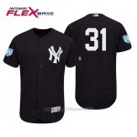 Maglia Baseball Uomo New York Yankees Aaron Hicks Flex Base Entrenamiento De Primavera 2019 Blu