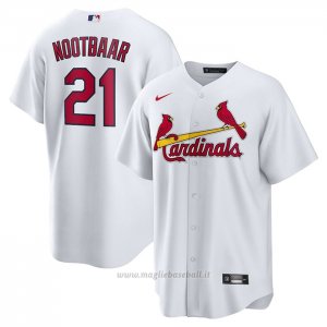 Maglia Baseball Uomo St. Louis Cardinals Lars Nootbaar Home Replica Bianco