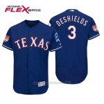 Maglia Baseball Uomo Texas Rangers Delino Deshields Flex Base Entrenamiento De Primavera 2019 Blu