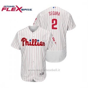 Maglia Baseball Uomo Phillies Jean Segura Flex Base Autentico Collezione 1ªBlanco