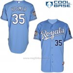Maglia Baseball Uomo Kansas City Royals Eric Hosmer Light Blu Cool Base Giocatore Autentico