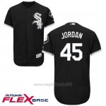 Maglia Baseball Uomo Chicago White Sox Michael Jordan 45 Majestic Autentico Collezione Flex Base Nero Giocatore