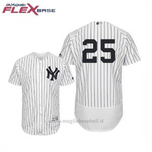 Maglia Baseball Uomo New York Yankees Gleyber Torres Flex Base Autentico Collezione 1ªBianco
