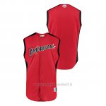 Maglia Baseball Hombre 2019 All Star American League Futures Game Rosso