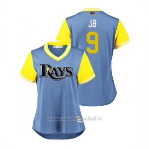 Maglia Baseball Donna Tampa Bay Rays Jake Bauers 2018 Llws Players Weekend Jb Light TOrnto Blue Jays