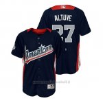 Maglia Baseball Bambino All Star Game Majestic Jose Altuve 2018 1ªRun Derby American League Blu