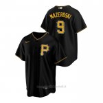 Maglia Baseball Uomo Pittsburgh Pirates Bill Mazeroski Replica Alternato Nero
