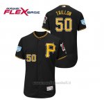Maglia Baseball Uomo Pittsburgh Pirates Jameson Taillon 2019 Entrenamiento De Primavera Flex Base Nero