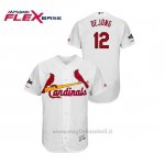 Maglia Baseball Uomo St. Louis Cardinals 12 Paul Dejong 2019 Postseason Flex Base Bianco
