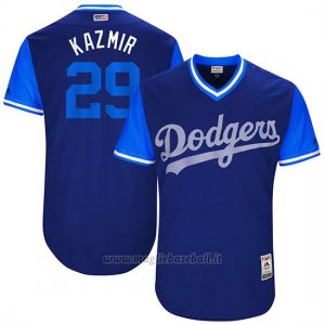 Maglia Baseball Uomo Los Angeles Dodgers 2017 Little League World Series Scott Kazmir Royal