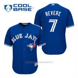 Maglia Baseball Uomo Toronto Blue Jays Ben Revere 7 Blu Alterner Cool Base