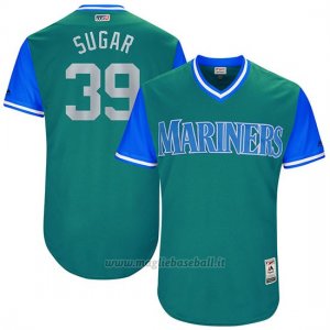 Maglia Baseball Uomo Seattle Mariners 2017 Little League World Series Edwin Diaz Aqua