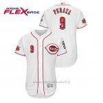 Maglia Baseball Uomo Cincinnati Reds Jose Peraza 150th Aniversario Patch Flex Base Bianco
