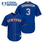 Maglia Baseball Uomo New York Mets Curtis Granderson 3 Blu Alterner Cool Base