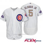 Maglia Baseball Uomo Chicago Cubs 5 Albert Almora Jr. Bianco Or Program Flex Base