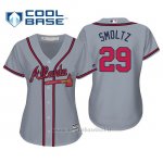 Maglia Baseball Donna Atlanta Braves John Smoltz Cool Base Majestic Road 2019 Grigio