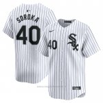Maglia Baseball Uomo Chicago White Sox Michael Soroka Home Limited Bianco