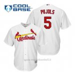 Maglia Baseball Uomo St. Louis Cardinals Albert Pujols 5 Bianco 1ªCool Base