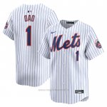 Maglia Baseball Uomo New York Mets #1 Dad Home Limited Bianco