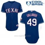 Maglia Baseball Uomo Texas Rangers Yovani Gallardo 49 Blu Alterner Cool Base