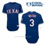 Maglia Baseball Uomo Texas Rangers Russell Wilson 3 Blu Alterner Cool Base