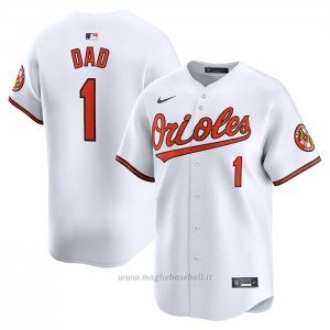 Maglia Baseball Uomo Baltimore Orioles #1 Dad Home Limited Bianco