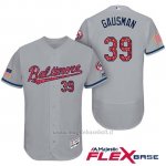 Maglia Baseball Uomo Baltimore Orioles 2017 Estrellas Y Rayas 39 Kevin Gausman Grigio Flex Base