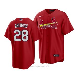 Maglia Baseball Uomo St. Louis Cardinals Nolan Arenado Replica Alternato Rosso