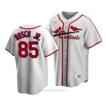 Maglia Baseball Uomo St. Louis Cardinals August Busch Jr. Cooperstown Collection Primera Bianco