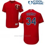 Maglia Baseball Uomo Minnesota Twins Kirby Pucket Scarlet Cool Base