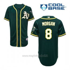 Maglia Baseball Uomo Oakland Athletics Joe Morgan 8 Verde Alterner Cool Base