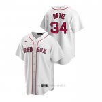 Maglia Baseball Uomo Boston Red Sox David Ortiz Replica Primera Bianco