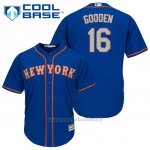 Maglia Baseball Uomo New York Mets Dwight Gooden 16 Blu Alterner Cool Base