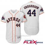 Maglia Baseball Uomo Houston Astros 2017 World Series Campione Luke Gregerson Bianco Flex Base