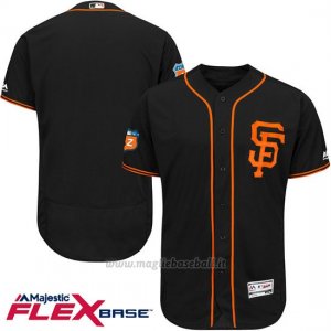 Maglia Baseball Uomo San Francisco Giants Blank Nero Flex Base Autentico Collezione Allenamento Primaverile