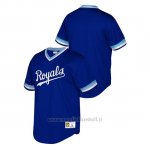 Maglia Baseball Uomo Kansas City Royals Cooperstown Collection Mesh Wordmark V-neck Blu