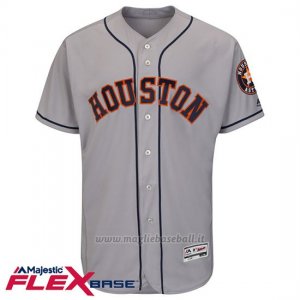 Maglia Baseball Uomo Houston Astros Blank Grigio Flex Base Autentico Collezione