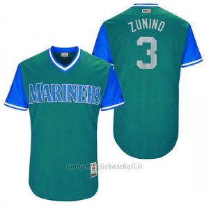 Maglia Baseball Uomo Seattle Mariners 2017 Little League World Series Mike Zunino Aqua