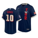 Maglia Baseball Uomo Toronto Blue Jays Marcus Semien 2021 All Star Replica Blu