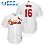 Maglia Baseball Uomo St. Louis Cardinals Kolten Wong 16 Bianco 1ªCool Base