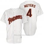 Maglia Baseball Uomo San Diego Padres San Diego 4 Wil Meyers Bianco Turn Back The Clock Giocatore