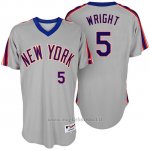 Maglia Baseball Uomo New York Mets New York Met David Wright Turn Back The Clock Grigio